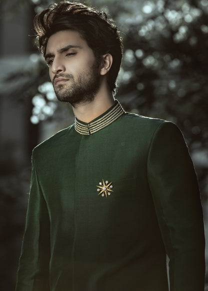 Emerald Green Sherwani